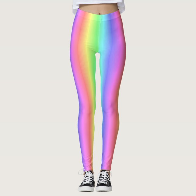 Gemischter Pastellregenbogen - Farbspektrum Leggings (Vorderseite)