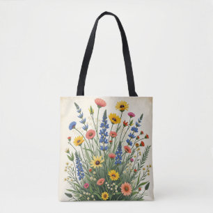 Gemischter Wildblumen-Cluster - Vintage-Botanik AO