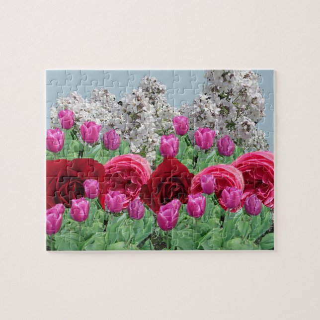 Gemischtes Blumen-Garten-Puzzle Puzzle (Horizontal)