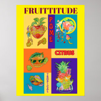 GEMISCHTES FRUCHT-PERSONALITY-POSTER POSTER