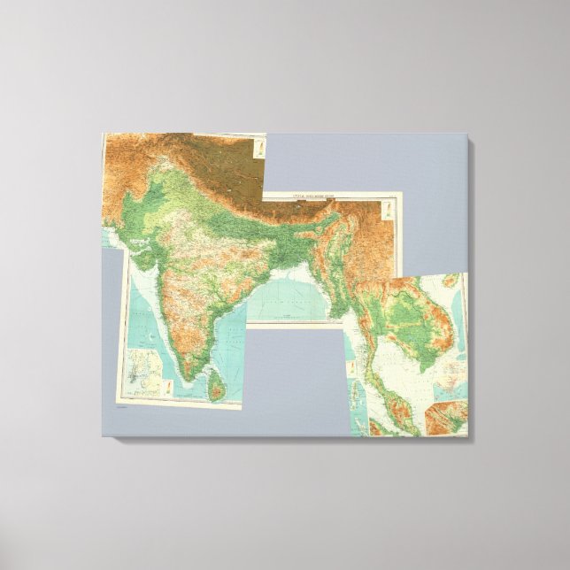 Gemischtes Indien 2 Leinwanddruck (Vorderseite)