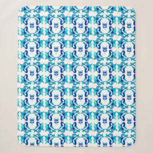 Gemischtes Muster Originaldesign und digitale Zeic Sherpadecke