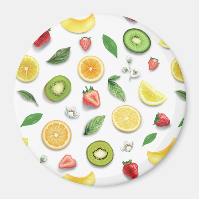 Gemischtes Obst 4 Magnet (Vorne)