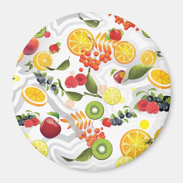Gemischtes Obst 5 Magnet (Vorne)
