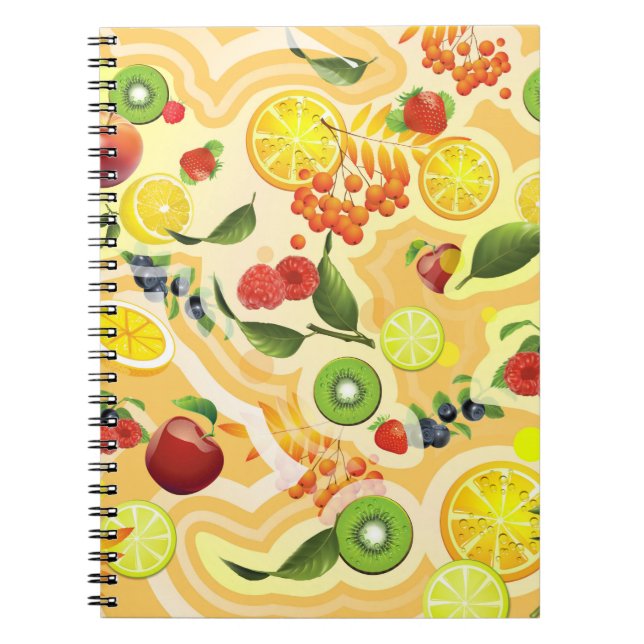 Gemischtes Obst 6 Notizblock (Vorderseite)