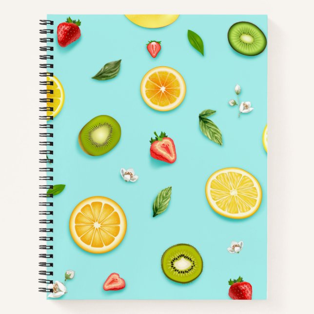 Gemischtes Obst Notizbuch (Vorderseite)