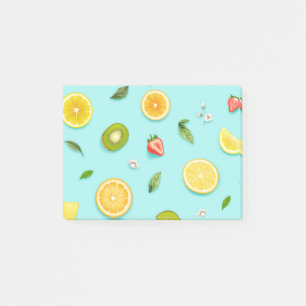 Gemischtes Obst Post-it Klebezettel