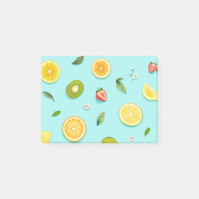 Gemischtes Obst Post-it Klebezettel (Vorderseite)