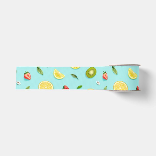 Gemischtes Obst Ripsband (Vorderseite)