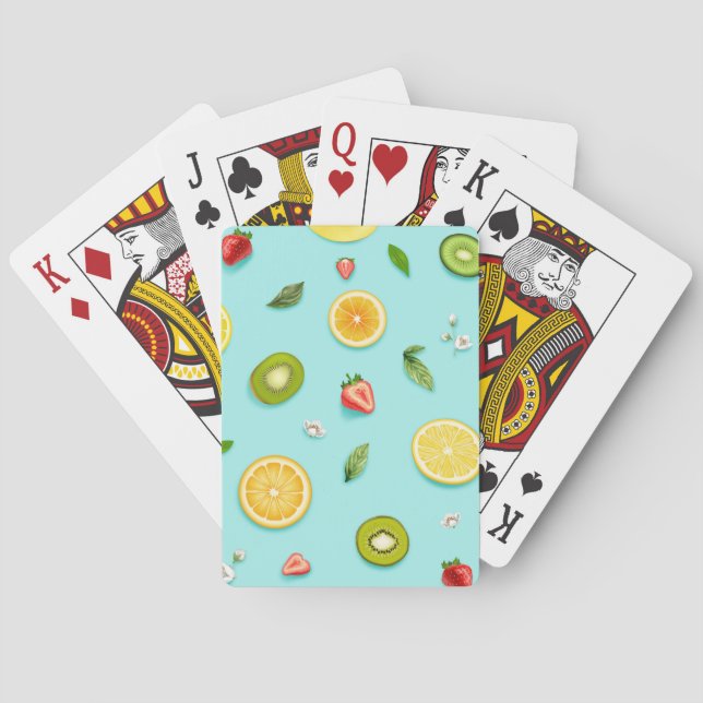 Gemischtes Obst Spielkarten (Rückseite)