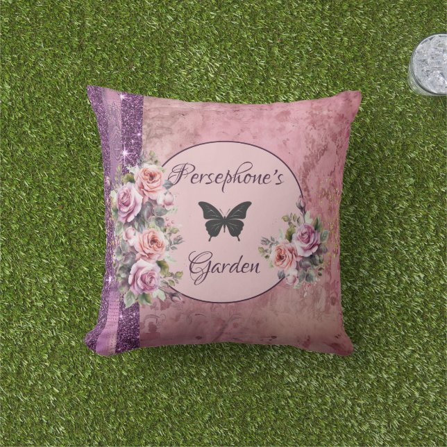 Gemischtes rosa Blumenmuster Kissen (Golfball-Marker)