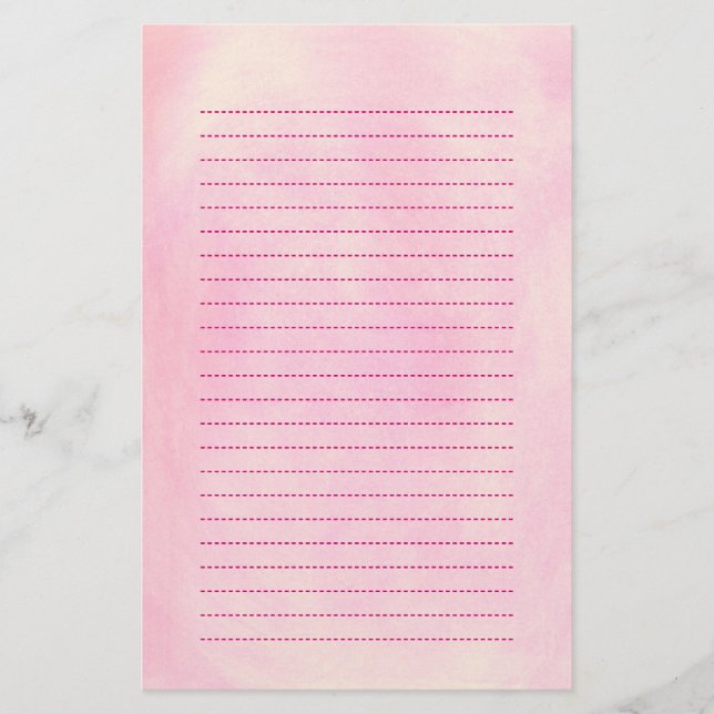 Gemischtes Rosa mischt Hintergrund gezeichnetes Briefpapier (Vorderseite)