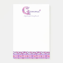 Gemma personalisierter G-Name bedeutet Post notier Post-it Klebezettel