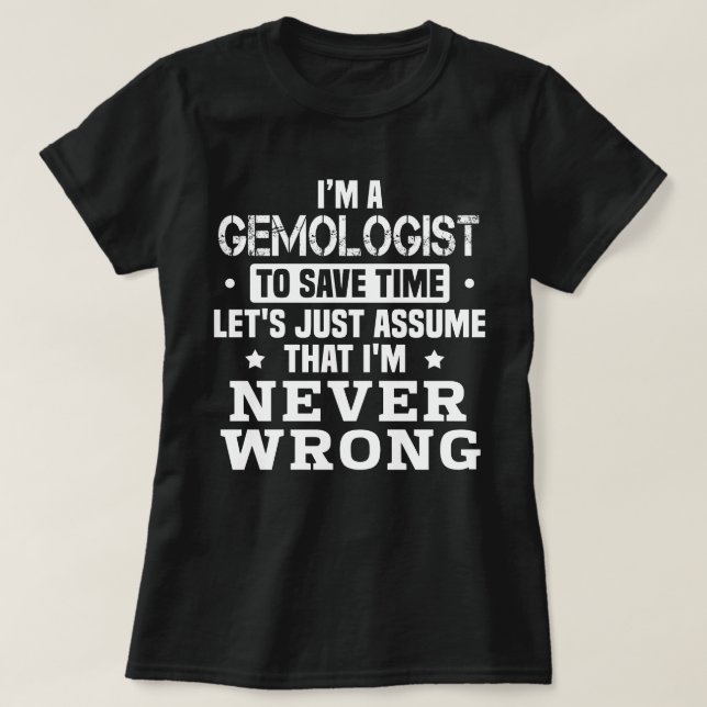 Gemologe T-Shirt (Design vorne)