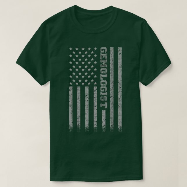 Gemologist American Flag  T-Shirt (Design vorne)