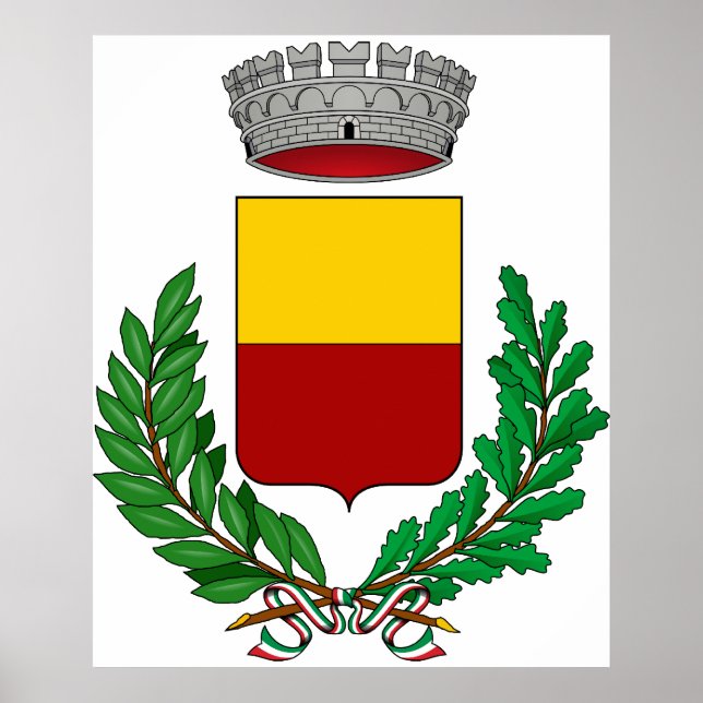 Gemona del Friuli Stemma, Italien Poster (Vorne)