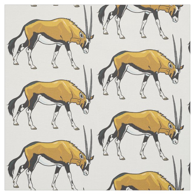 Gemsbok, Gemsbuk oder südafrikanischer Oryx Stoff (Muster)