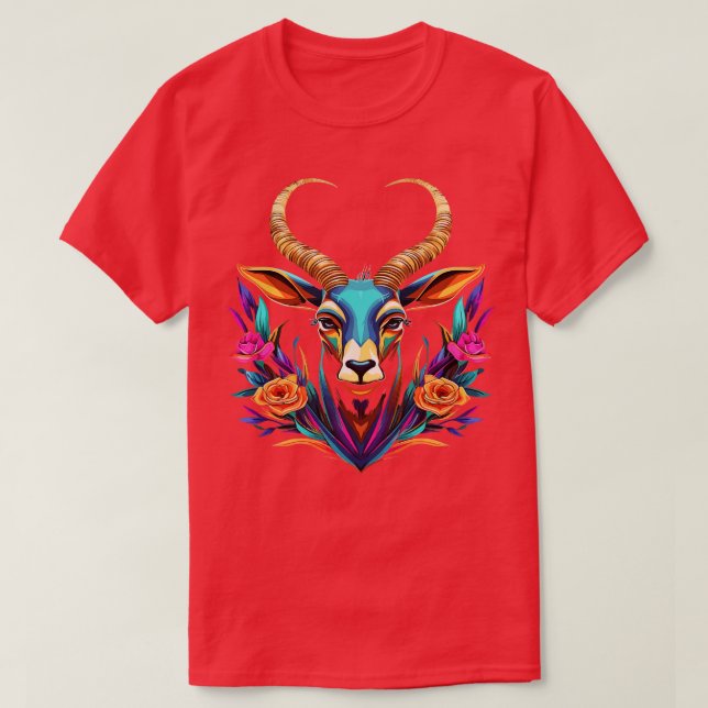 Gemsbok Lächeln T-Shirt (Design vorne)