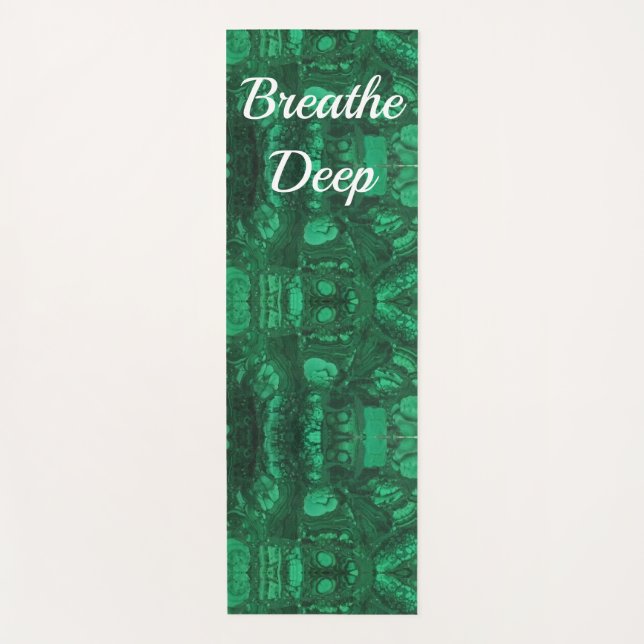 Gemstone Bright Green Abstrakt Pattern Gem Yogamatte (Vorderseite)