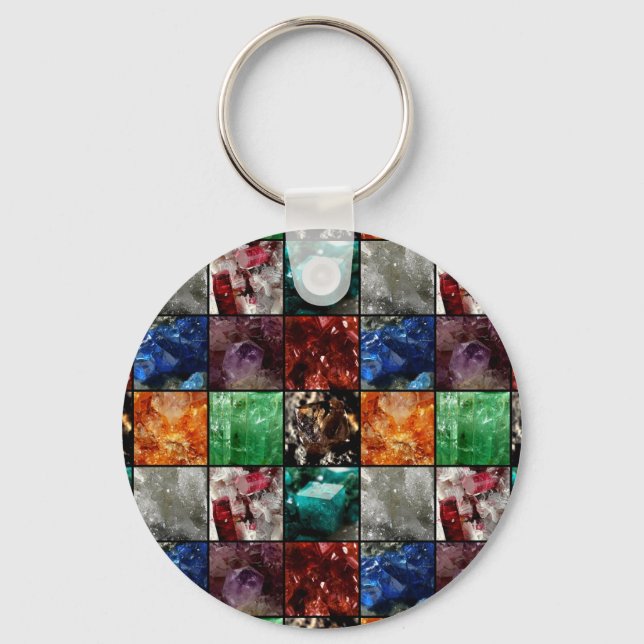 Gemstone Collage Schlüsselanhänger (Vorderseite)