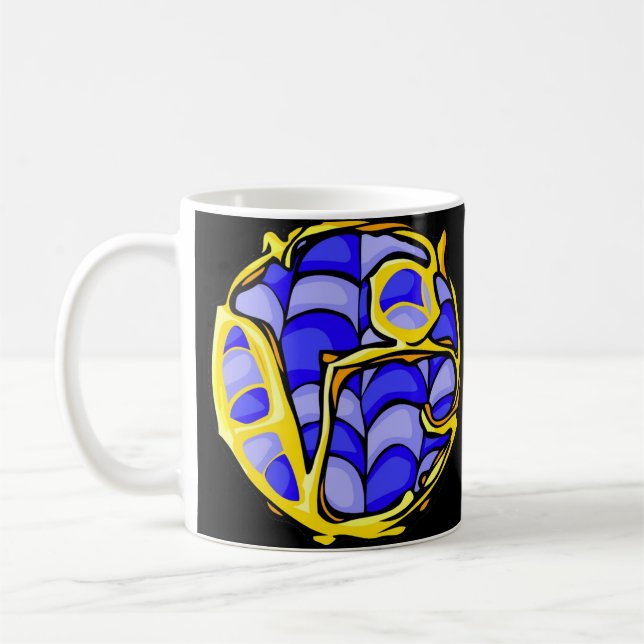 Gemstone Colored Capricorn Tasse (Links)