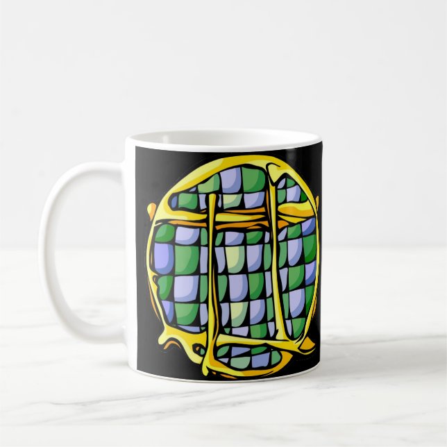 Gemstone Colored Gemini Symbol Kaffeetasse (Links)