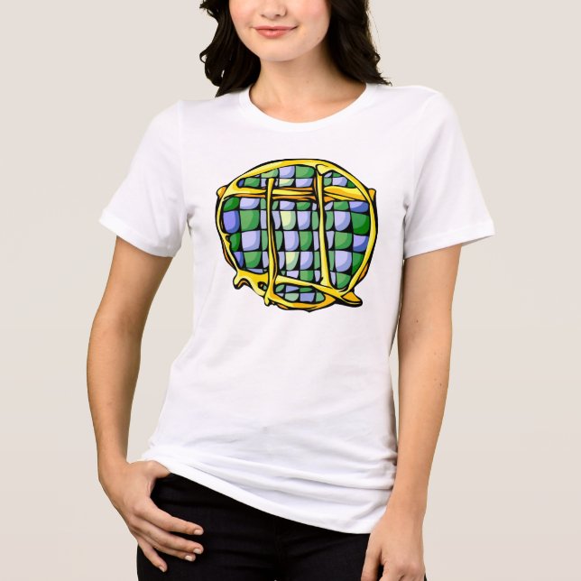 Gemstone Colored Gemini Symbol Tri-Blend Shirt (Vorderseite)