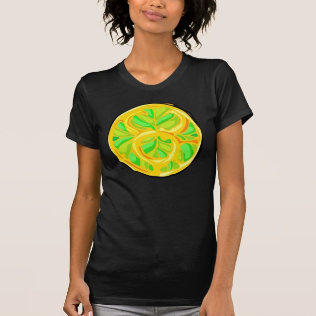 Gemstone Colored Taurus Symbol T-Shirt (Vorderseite)
