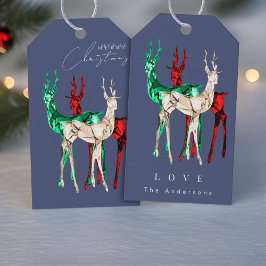 Gemstone Crystal Reindeer Frohe Weihnachten Geschenkanhänger