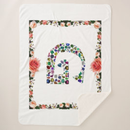 Gemstone Diamond Initial G Monogram Art Sherpadecke