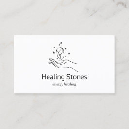 Gemstone Energy Crystal Healer Visitenkarte