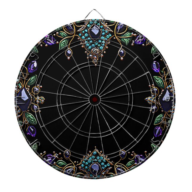 Gemstone Floral Dartboard Dartscheibe (vorne)