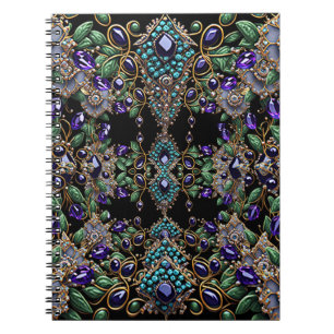 Gemstone Floral Notebook Notizblock