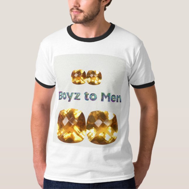 Gemstone Glow Up: Boyz to Men Wall Art T-Shirt (Vorderseite)