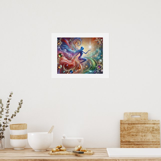 Gemstone Harmonie: Watercolor Wonder Poster (Küche)
