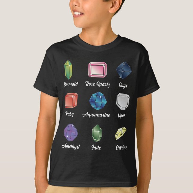 Gemstone Lover Schmuckgeologe Crystal Hunter T-Shirt (Vorderseite)