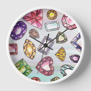 Gemstone Lovers Wall Clock Uhr