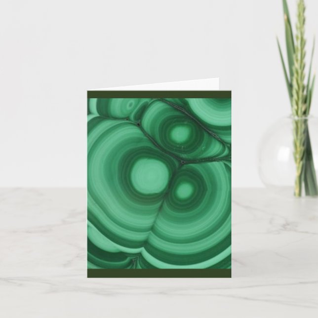 Gemstone Malachite Dankeskarte (Vorderseite)