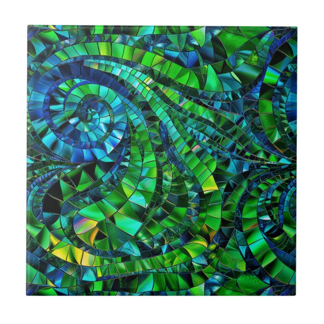 Gemstone Mosaik Keramik Tile Fliese (Vorderseite)