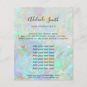 Gemstone opal FALSCH iridescent textur Flyer