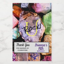 Gemstone Rock Lebensmitteletikett