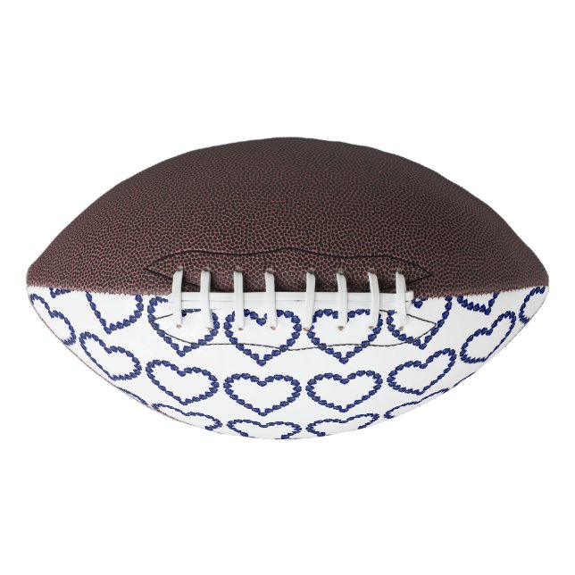 Gemstone Sapphire Blue Heart Football (Vorderseite)