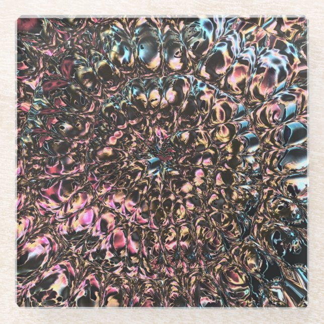 Gemstone Spiral Glasuntersetzer (Vorderseite)