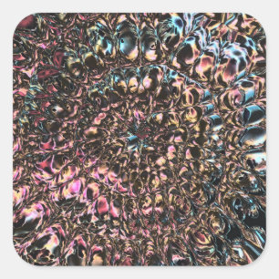 Gemstone Spiral Quadratischer Aufkleber