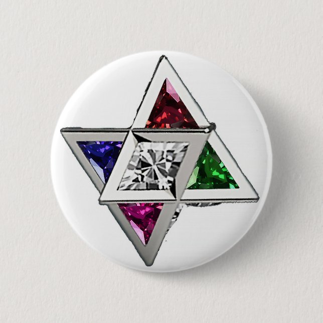 Gemstone Star Button (Vorderseite)