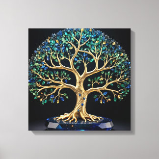 Gemstone Tree of Life Leinwanddruck
