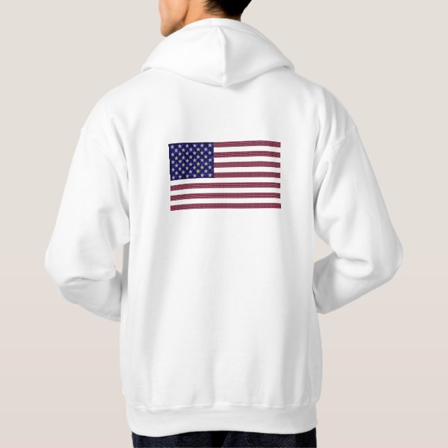 Gemstone USA Flag - Sapphire, Ruby & Diamond Art Hoodie (Rückseite)