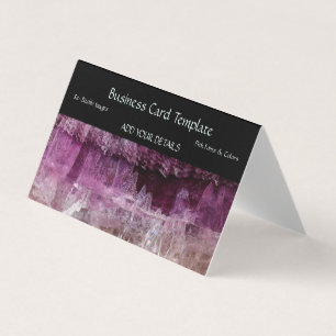 Gemstones Amethyst Business Card Visitenkarten