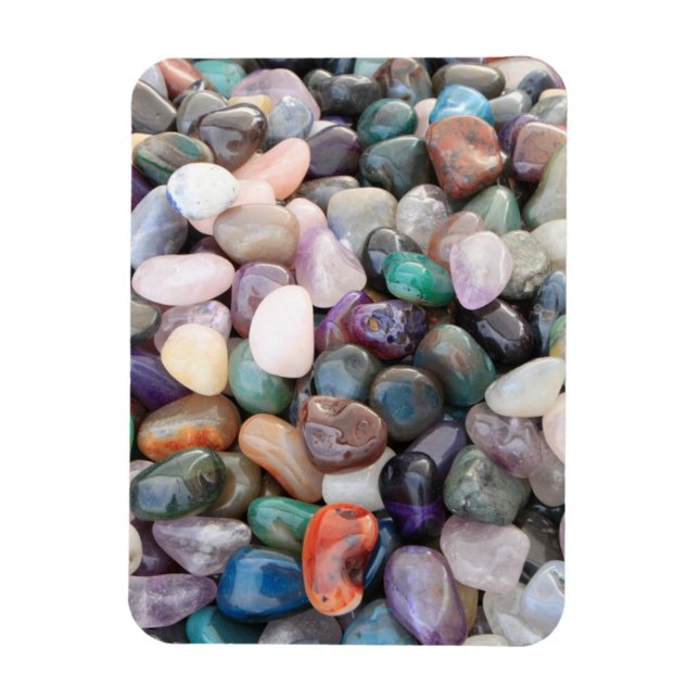 Gemstones Crystals Pebbles Magnet (Vertikal)