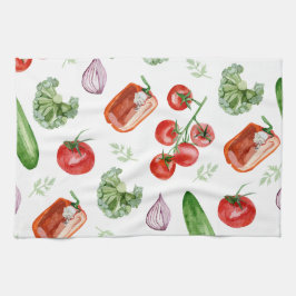 Gemüse aus frischen Märkten Geschirrtuch